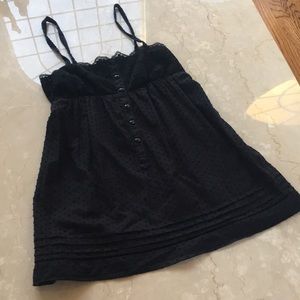 Black Lace Detailed Blouse